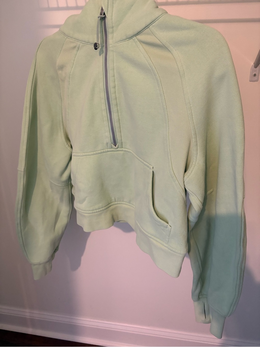 Lululemon Half-Zip Sweatshirt - Light Mint